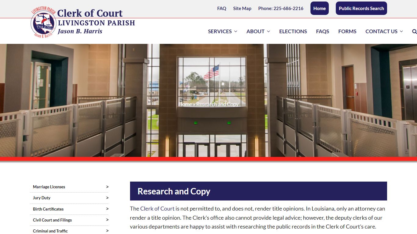 Research & Copy - Public Records - Livingston Parish Clerk